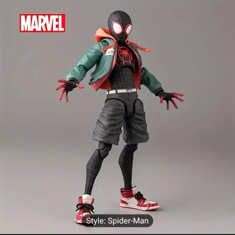 1pc Miles Morales Spider-Man Action Figure Collectible PVC Model
